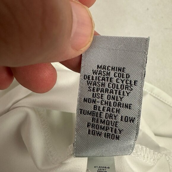 Catherines Size 4X Womens White Tank Top 95% Polyester 5% Spandex - Picture 5 of 6